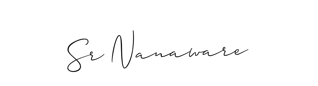 Best and Professional Signature Style for Sr Nanaware. Allison_Script Best Signature Style Collection. Sr Nanaware signature style 2 images and pictures png