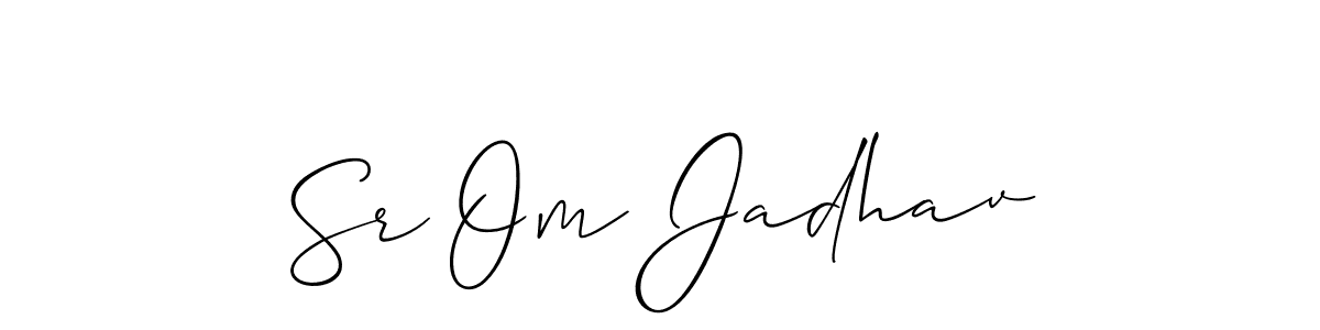 Here are the top 10 professional signature styles for the name Sr Om Jadhav. These are the best autograph styles you can use for your name. Sr Om Jadhav signature style 2 images and pictures png