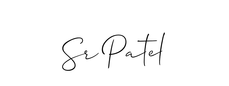 You should practise on your own different ways (Allison_Script) to write your name (Sr Patel) in signature. don't let someone else do it for you. Sr Patel signature style 2 images and pictures png
