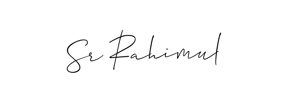 Make a beautiful signature design for name Sr Rahimul. Use this online signature maker to create a handwritten signature for free. Sr Rahimul signature style 2 images and pictures png