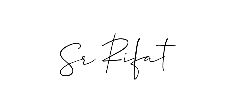 Make a beautiful signature design for name Sr Rifat. Use this online signature maker to create a handwritten signature for free. Sr Rifat signature style 2 images and pictures png
