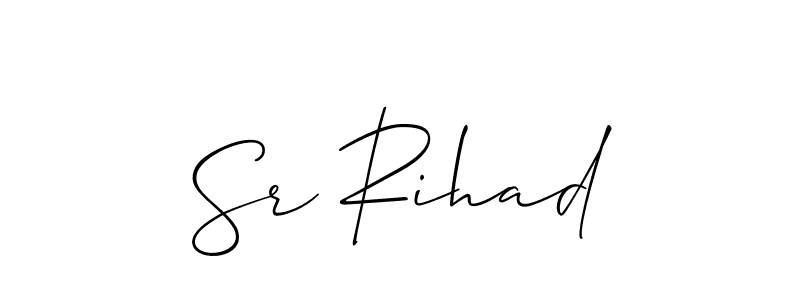 This is the best signature style for the Sr Rihad name. Also you like these signature font (Allison_Script). Mix name signature. Sr Rihad signature style 2 images and pictures png