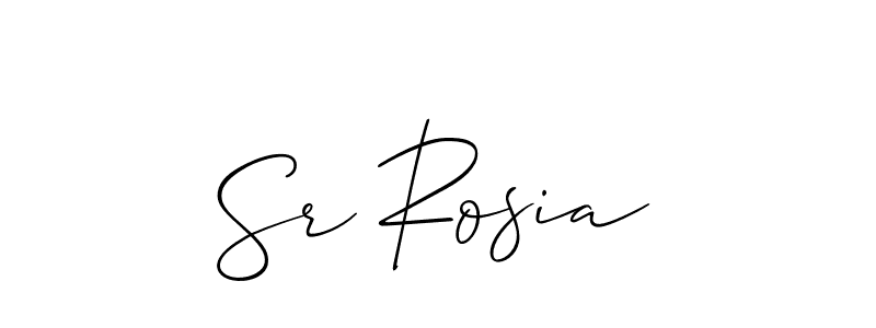 Make a beautiful signature design for name Sr Rosia. With this signature (Allison_Script) style, you can create a handwritten signature for free. Sr Rosia signature style 2 images and pictures png