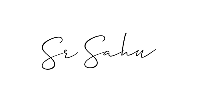 Use a signature maker to create a handwritten signature online. With this signature software, you can design (Allison_Script) your own signature for name Sr Sahu. Sr Sahu signature style 2 images and pictures png