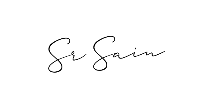 Check out images of Autograph of Sr Sain name. Actor Sr Sain Signature Style. Allison_Script is a professional sign style online. Sr Sain signature style 2 images and pictures png