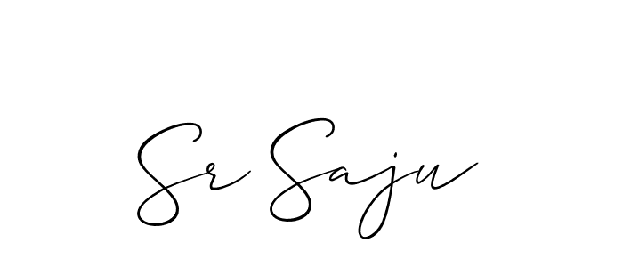 It looks lik you need a new signature style for name Sr Saju. Design unique handwritten (Allison_Script) signature with our free signature maker in just a few clicks. Sr Saju signature style 2 images and pictures png