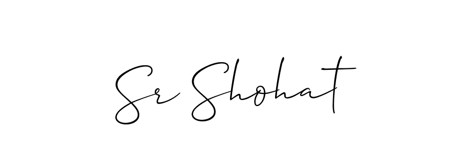 Best and Professional Signature Style for Sr Shohat. Allison_Script Best Signature Style Collection. Sr Shohat signature style 2 images and pictures png