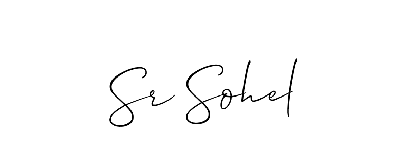 How to Draw Sr Sohel signature style? Allison_Script is a latest design signature styles for name Sr Sohel. Sr Sohel signature style 2 images and pictures png