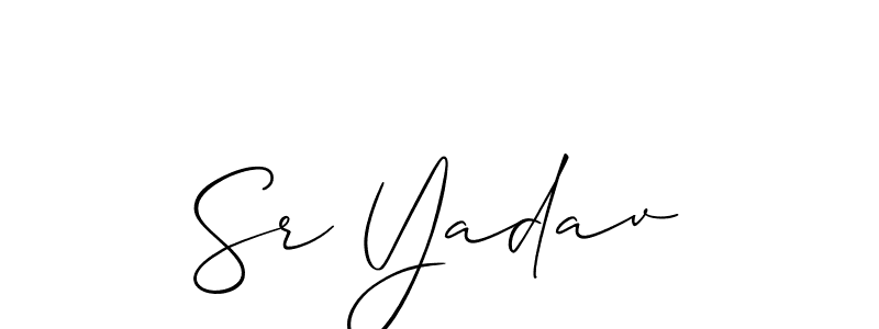 Best and Professional Signature Style for Sr Yadav. Allison_Script Best Signature Style Collection. Sr Yadav signature style 2 images and pictures png