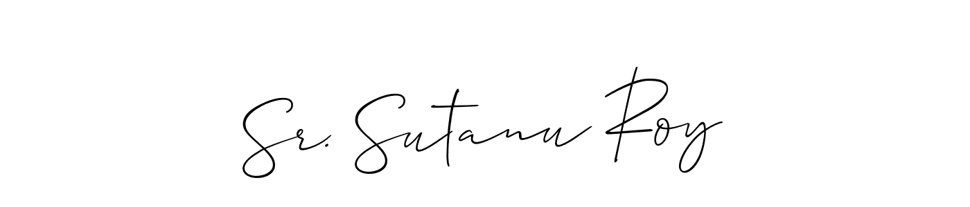 Best and Professional Signature Style for Sr. Sutanu Roy. Allison_Script Best Signature Style Collection. Sr. Sutanu Roy signature style 2 images and pictures png