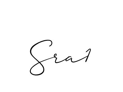 Design your own signature with our free online signature maker. With this signature software, you can create a handwritten (Allison_Script) signature for name Sra1. Sra1 signature style 2 images and pictures png