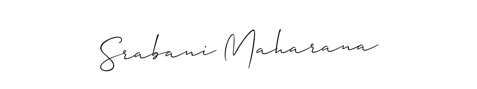 It looks lik you need a new signature style for name Srabani Maharana. Design unique handwritten (Allison_Script) signature with our free signature maker in just a few clicks. Srabani Maharana signature style 2 images and pictures png