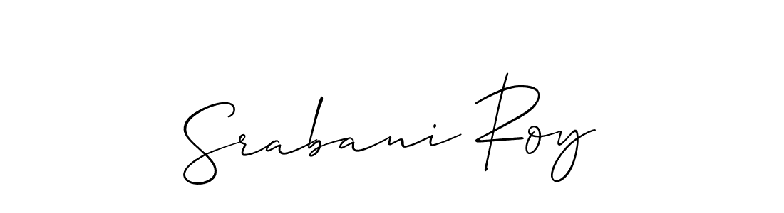 Srabani Roy stylish signature style. Best Handwritten Sign (Allison_Script) for my name. Handwritten Signature Collection Ideas for my name Srabani Roy. Srabani Roy signature style 2 images and pictures png