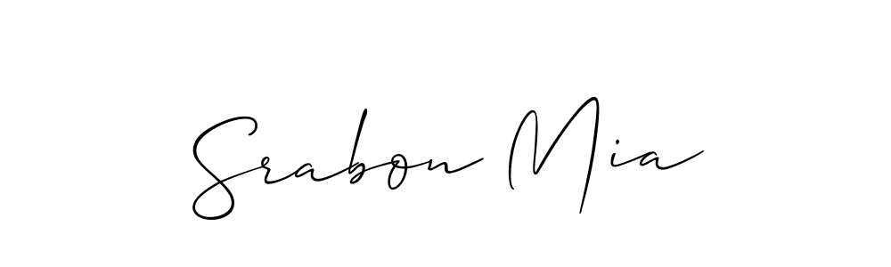 Make a beautiful signature design for name Srabon Mia. Use this online signature maker to create a handwritten signature for free. Srabon Mia signature style 2 images and pictures png