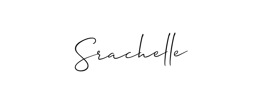 How to make Srachelle name signature. Use Allison_Script style for creating short signs online. This is the latest handwritten sign. Srachelle signature style 2 images and pictures png