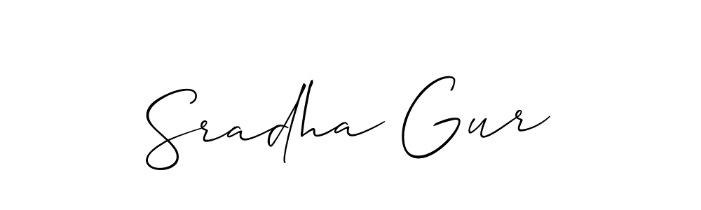 Make a beautiful signature design for name Sradha Gur. Use this online signature maker to create a handwritten signature for free. Sradha Gur signature style 2 images and pictures png