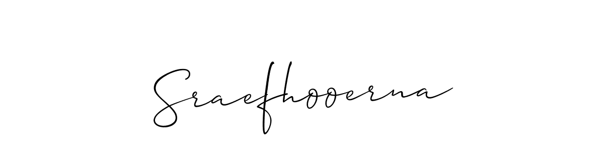 Once you've used our free online signature maker to create your best signature Allison_Script style, it's time to enjoy all of the benefits that Sraefhooerna name signing documents. Sraefhooerna signature style 2 images and pictures png