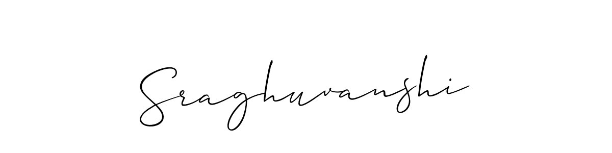 Best and Professional Signature Style for Sraghuvanshi. Allison_Script Best Signature Style Collection. Sraghuvanshi signature style 2 images and pictures png