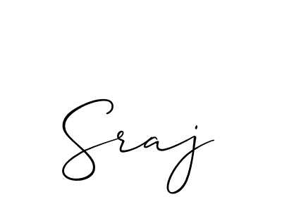 It looks lik you need a new signature style for name Sraj. Design unique handwritten (Allison_Script) signature with our free signature maker in just a few clicks. Sraj signature style 2 images and pictures png