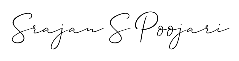 You should practise on your own different ways (Allison_Script) to write your name (Srajan S Poojari) in signature. Don't let someone else do it for you. Srajan S Poojari signature style 2 images and pictures png