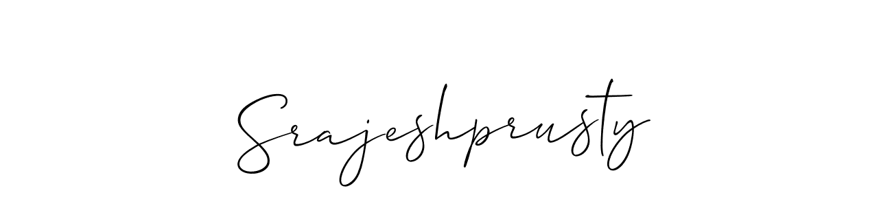 Make a beautiful signature design for name Srajeshprusty. Use this online signature maker to create a handwritten signature for free. Srajeshprusty signature style 2 images and pictures png