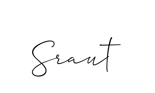 if you are searching for the best signature style for your name Sraut. so please give up your signature search. here we have designed multiple signature styles  using Allison_Script. Sraut signature style 2 images and pictures png