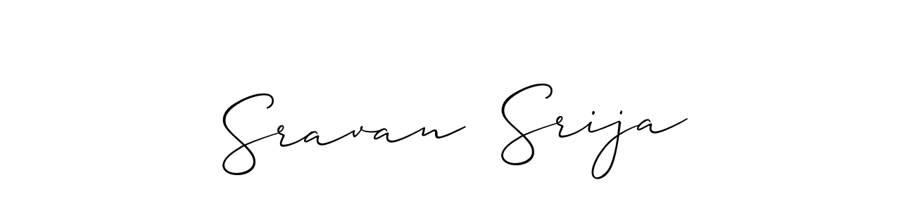 Once you've used our free online signature maker to create your best signature Allison_Script style, it's time to enjoy all of the benefits that Sravan  Srija name signing documents. Sravan  Srija signature style 2 images and pictures png