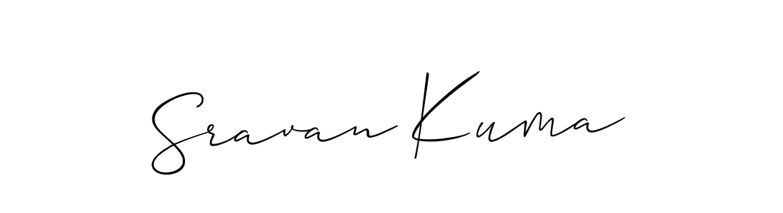 if you are searching for the best signature style for your name Sravan Kuma. so please give up your signature search. here we have designed multiple signature styles  using Allison_Script. Sravan Kuma signature style 2 images and pictures png