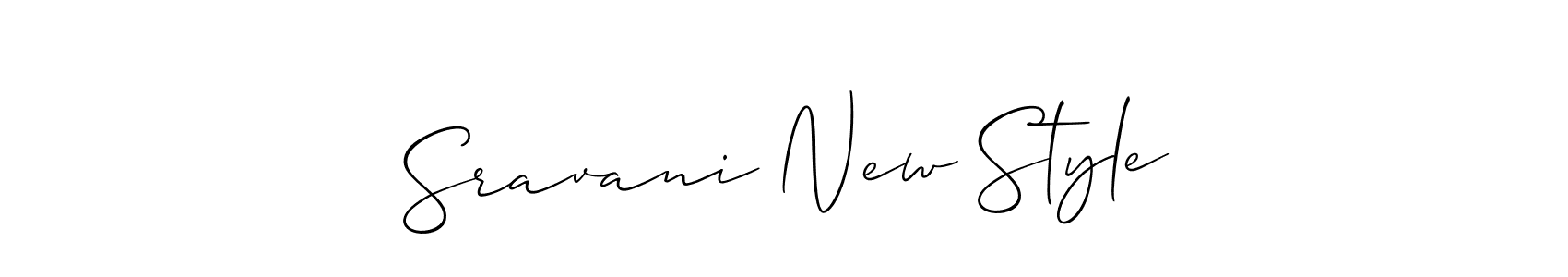 Design your own signature with our free online signature maker. With this signature software, you can create a handwritten (Allison_Script) signature for name Sravani New Style. Sravani New Style signature style 2 images and pictures png