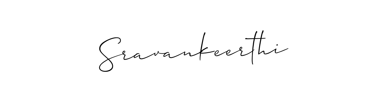 Sravankeerthi stylish signature style. Best Handwritten Sign (Allison_Script) for my name. Handwritten Signature Collection Ideas for my name Sravankeerthi. Sravankeerthi signature style 2 images and pictures png