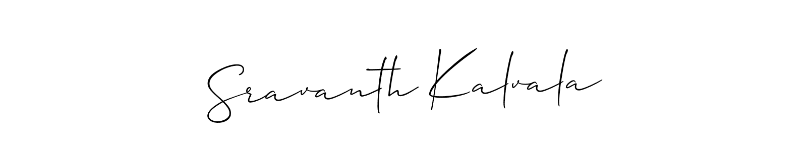 Best and Professional Signature Style for Sravanth Kalvala. Allison_Script Best Signature Style Collection. Sravanth Kalvala signature style 2 images and pictures png