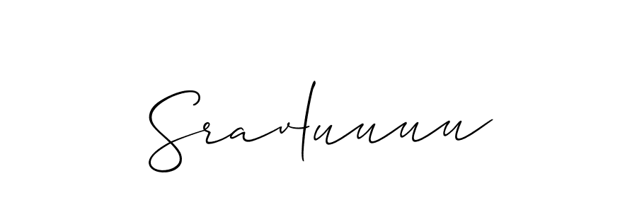 Create a beautiful signature design for name Sravluuuu. With this signature (Allison_Script) fonts, you can make a handwritten signature for free. Sravluuuu signature style 2 images and pictures png