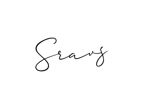 It looks lik you need a new signature style for name Sravs. Design unique handwritten (Allison_Script) signature with our free signature maker in just a few clicks. Sravs signature style 2 images and pictures png