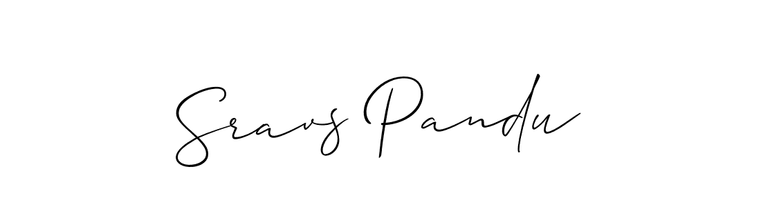 Make a short Sravs Pandu signature style. Manage your documents anywhere anytime using Allison_Script. Create and add eSignatures, submit forms, share and send files easily. Sravs Pandu signature style 2 images and pictures png