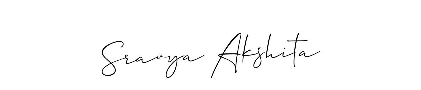 How to Draw Sravya Akshita signature style? Allison_Script is a latest design signature styles for name Sravya Akshita. Sravya Akshita signature style 2 images and pictures png