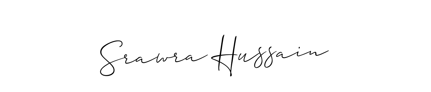 How to Draw Srawra Hussain signature style? Allison_Script is a latest design signature styles for name Srawra Hussain. Srawra Hussain signature style 2 images and pictures png