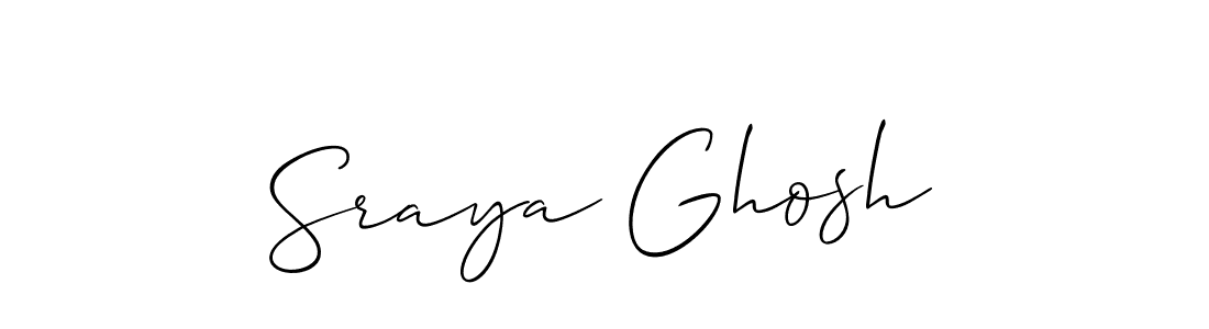 How to make Sraya Ghosh signature? Allison_Script is a professional autograph style. Create handwritten signature for Sraya Ghosh name. Sraya Ghosh signature style 2 images and pictures png