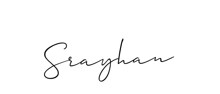 How to Draw Srayhan signature style? Allison_Script is a latest design signature styles for name Srayhan. Srayhan signature style 2 images and pictures png