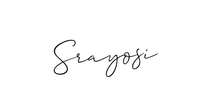 How to Draw Srayosi signature style? Allison_Script is a latest design signature styles for name Srayosi. Srayosi signature style 2 images and pictures png