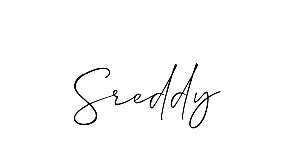 Sreddy stylish signature style. Best Handwritten Sign (Allison_Script) for my name. Handwritten Signature Collection Ideas for my name Sreddy. Sreddy signature style 2 images and pictures png