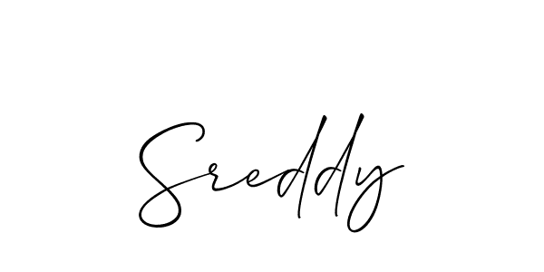 Sreddy stylish signature style. Best Handwritten Sign (Allison_Script) for my name. Handwritten Signature Collection Ideas for my name Sreddy. Sreddy signature style 2 images and pictures png