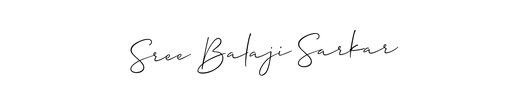 Similarly Allison_Script is the best handwritten signature design. Signature creator online .You can use it as an online autograph creator for name Sree Balaji Sarkar. Sree Balaji Sarkar signature style 2 images and pictures png