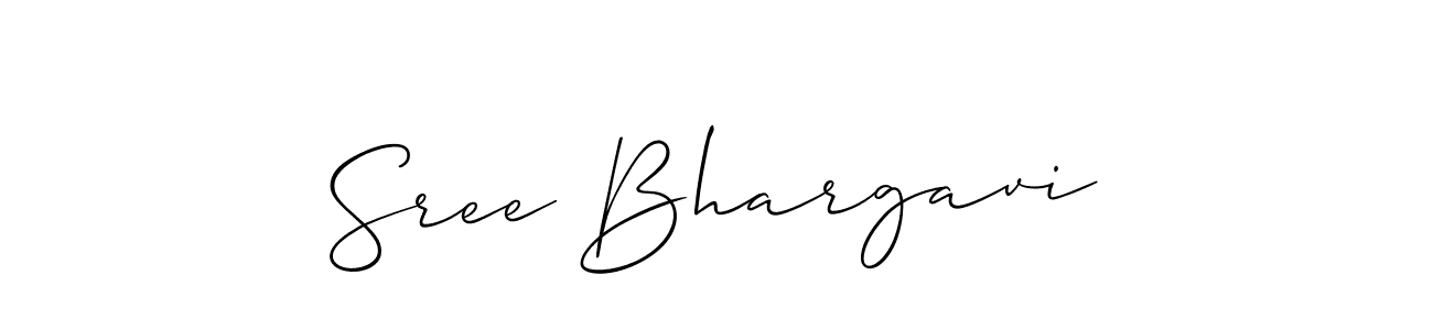 if you are searching for the best signature style for your name Sree Bhargavi. so please give up your signature search. here we have designed multiple signature styles  using Allison_Script. Sree Bhargavi signature style 2 images and pictures png
