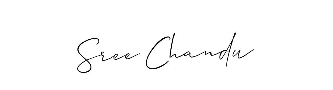 Also You can easily find your signature by using the search form. We will create Sree Chandu name handwritten signature images for you free of cost using Allison_Script sign style. Sree Chandu signature style 2 images and pictures png