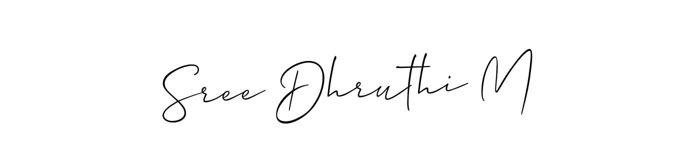 Once you've used our free online signature maker to create your best signature Allison_Script style, it's time to enjoy all of the benefits that Sree Dhruthi M name signing documents. Sree Dhruthi M signature style 2 images and pictures png