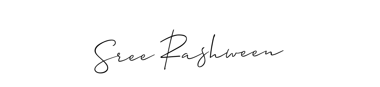 Create a beautiful signature design for name Sree Rashween. With this signature (Allison_Script) fonts, you can make a handwritten signature for free. Sree Rashween signature style 2 images and pictures png