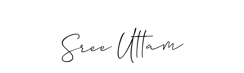 Make a short Sree Uttam signature style. Manage your documents anywhere anytime using Allison_Script. Create and add eSignatures, submit forms, share and send files easily. Sree Uttam signature style 2 images and pictures png