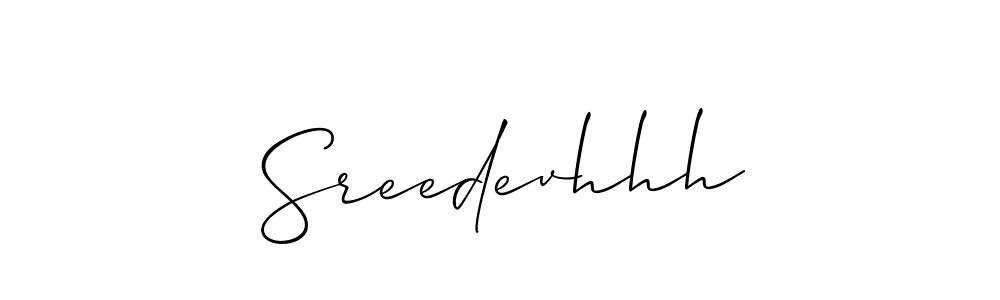 How to Draw Sreedevhhh signature style? Allison_Script is a latest design signature styles for name Sreedevhhh. Sreedevhhh signature style 2 images and pictures png