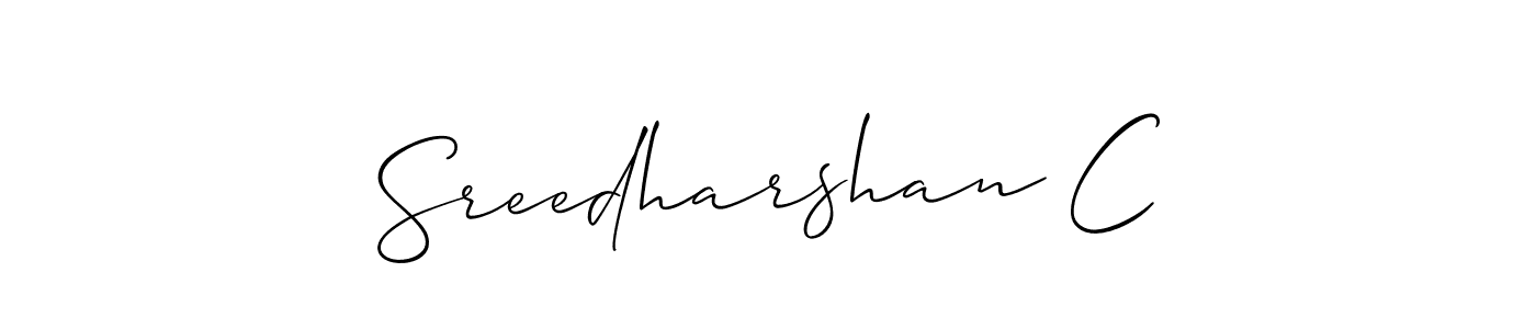 Make a beautiful signature design for name Sreedharshan C. Use this online signature maker to create a handwritten signature for free. Sreedharshan C signature style 2 images and pictures png