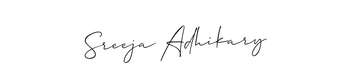 Best and Professional Signature Style for Sreeja Adhikary. Allison_Script Best Signature Style Collection. Sreeja Adhikary signature style 2 images and pictures png